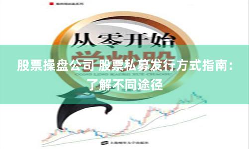 股票操盘公司 股票私募发行方式指南：了解不同途径